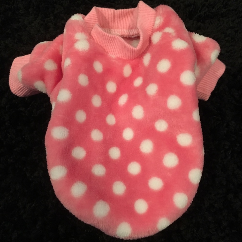 Never worn fleece sweater for small dog